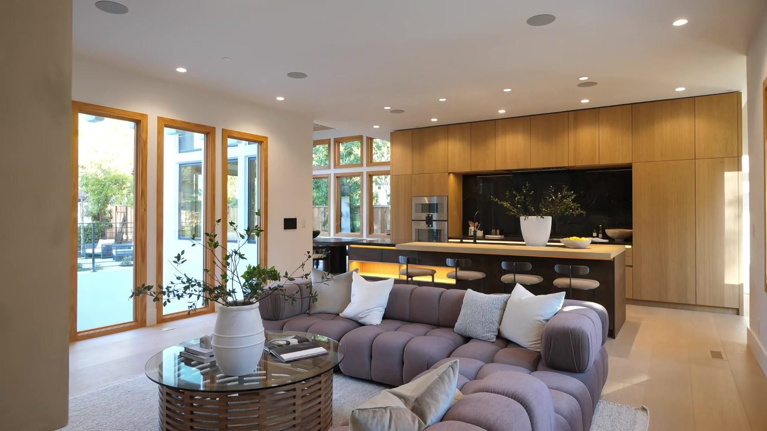 Villa interior with building materials and furniture sourced from Foshan